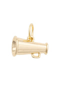 Megaphone Charm in Shiny Gold